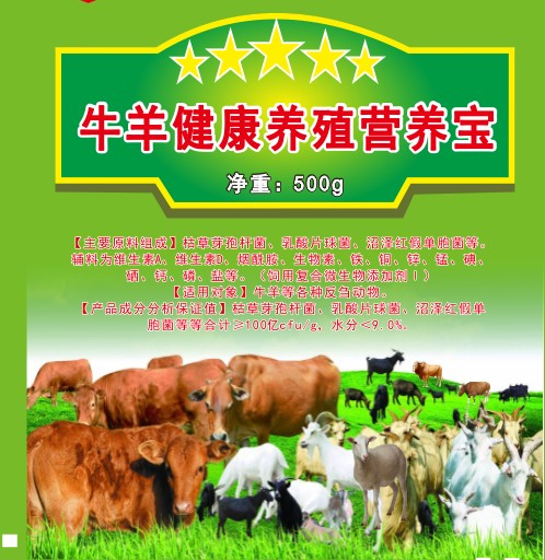 牛羊健康养殖营养宝，牛羊舔砖升级产品，含复合益生菌酶制剂的牛羊高级预混料