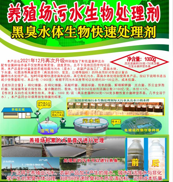 市场上常用的微生物处理废水与黑臭水体的兼氧性复合菌种.jpg