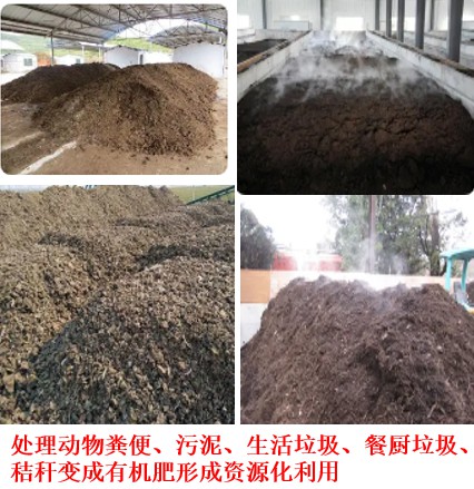处理动物粪便、污泥、生活垃圾、餐厨垃圾、秸秆变成有机肥形成资源化利用.jpg
